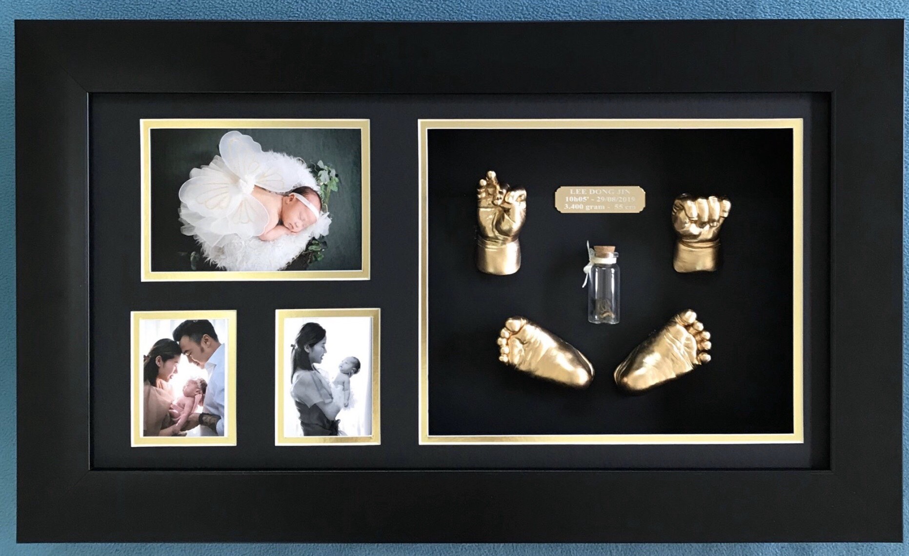 Baby hand and feet casting 26x50cm